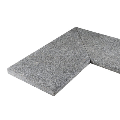 Pool Coping Corner Bergama Granite Graphite Grey 500/500x300x30