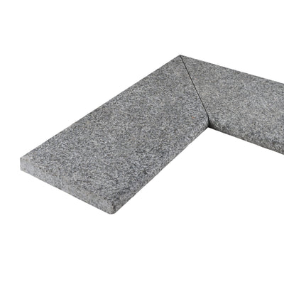 Pool Coping Corner Bergama Granite Graphite Grey 500/500x200x30