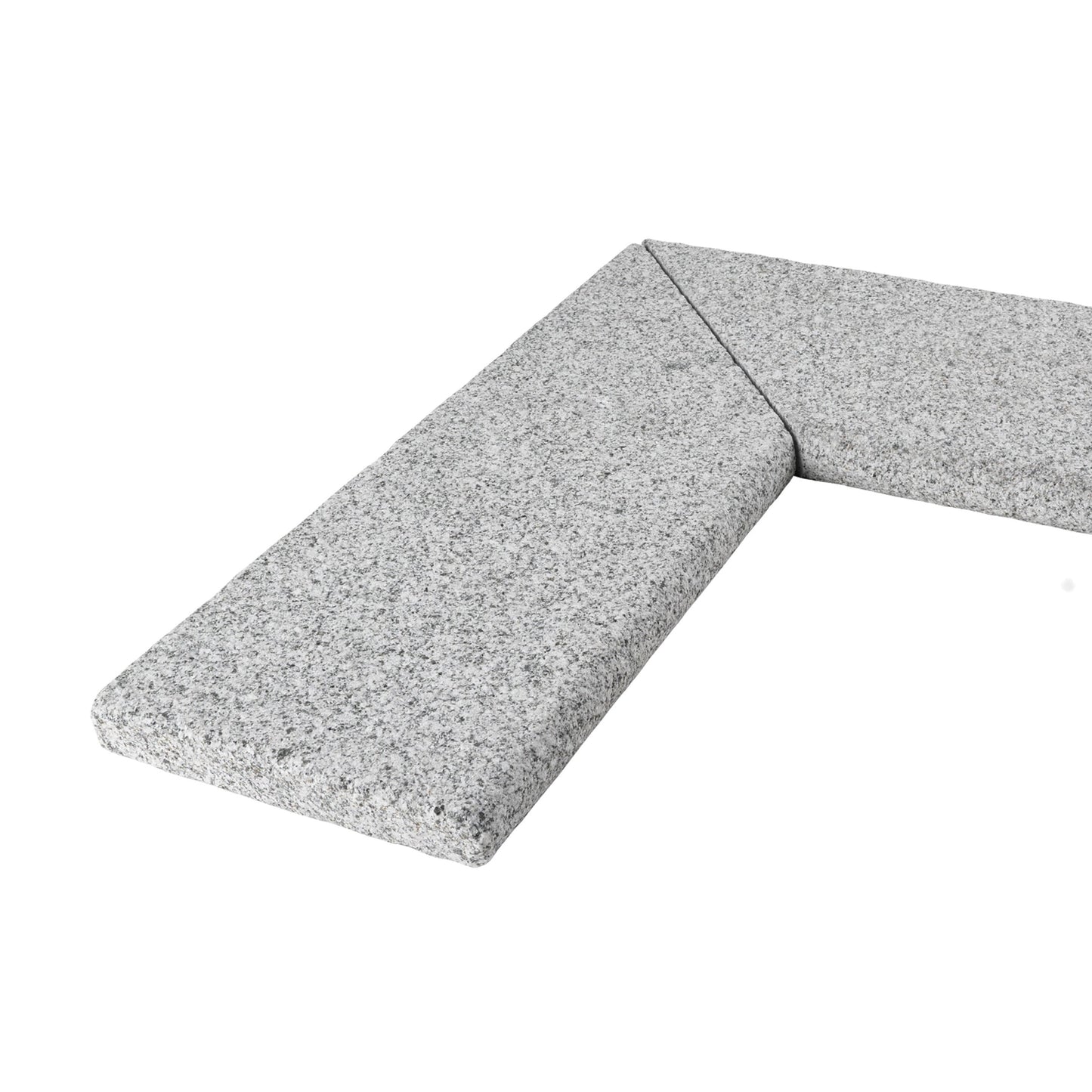 Pool Coping Corner Bergama Granite Grey 500/500x200x30
