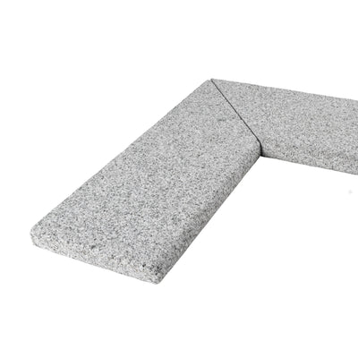 Pool Coping Corner Bergama Granite Grey 500/500x200x30