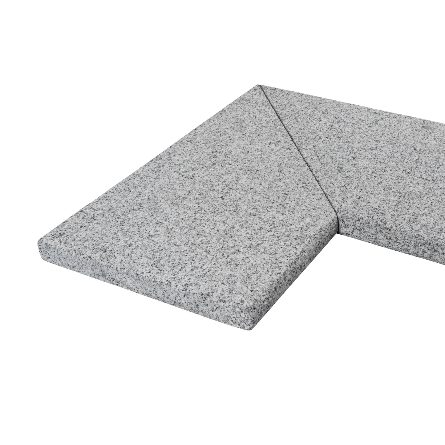 Pool Coping Corner Bergama Granite Grey 500/500x300x30