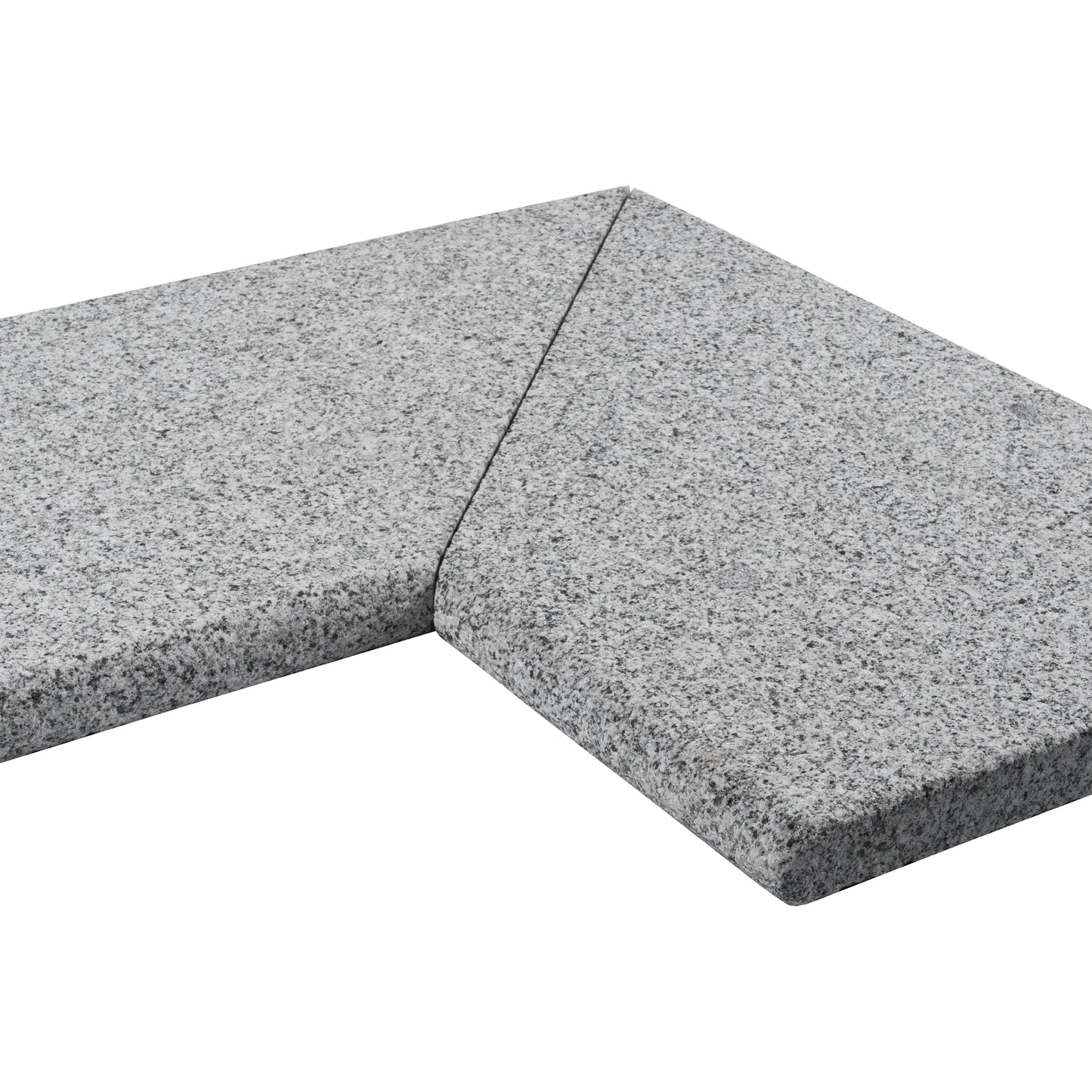 Poolsten Granit Hörn Grå 500/500x300x30 | Stenbolaget.