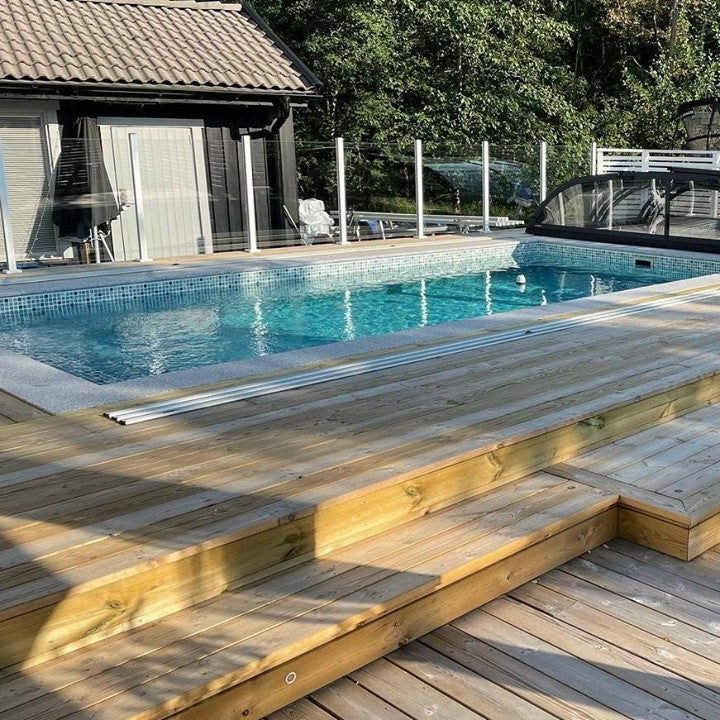 Poolsten Granit Rak Grå 500x200x30 | Stenbolaget.