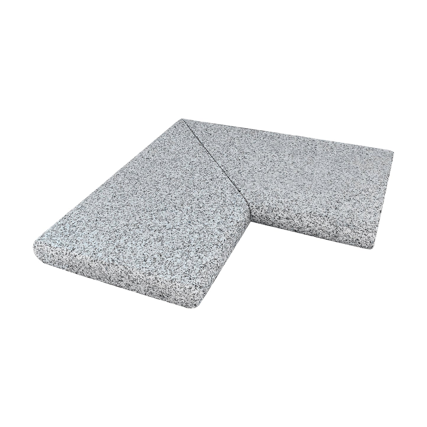 Pool Coping Double Bullnose Corner Bergama Granite Grey 500/500x300x50