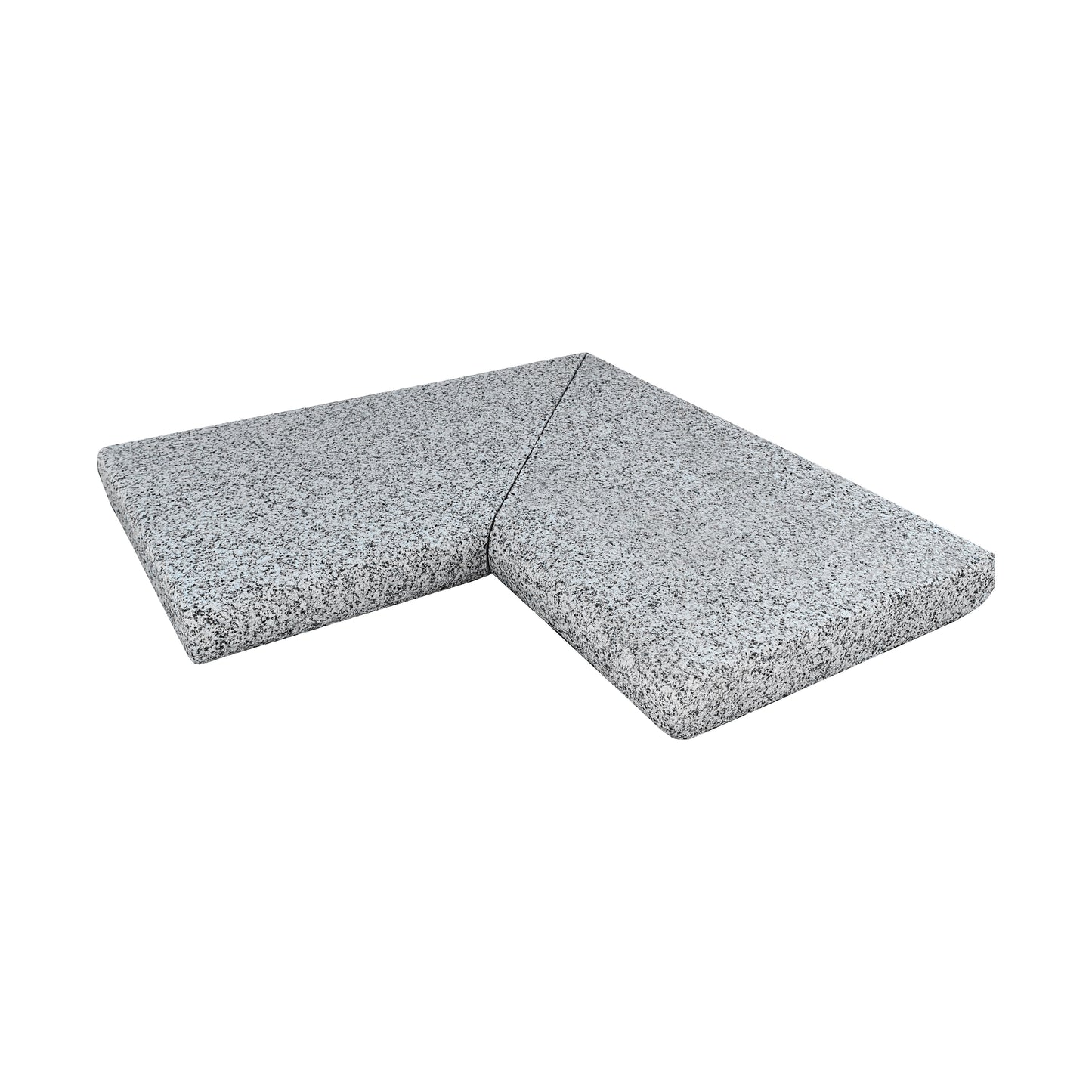 Pool Coping Double Bullnose Corner Bergama Granite Grey 500/500x300x50