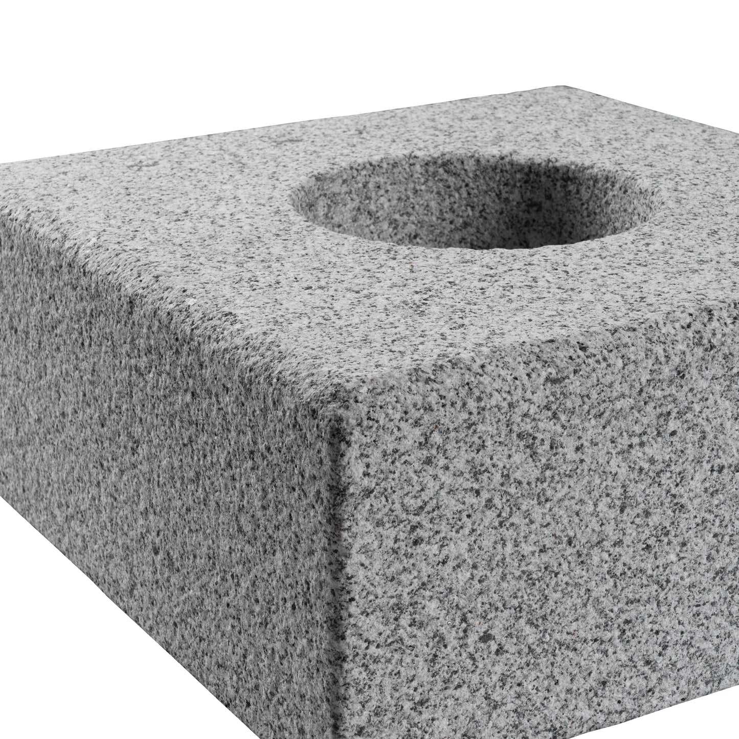 Stolpelement Granit Grå Modern 350x350x150 | Stenbolaget.