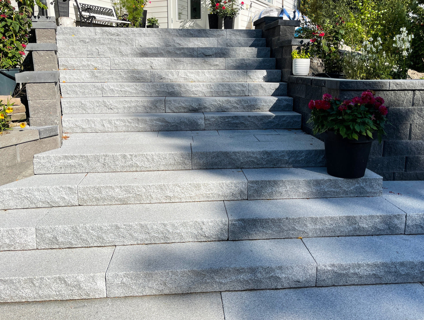 Block Step Granite - Bergama Grey 1200x350x150