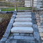 Block Step Granite - Bergama Grey 1200x320x120