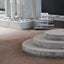 Entrance Step Granite Bergama Grey Round 2300x1150x150