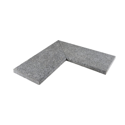 Pool Coping Corner Bergama Granite Graphite Grey 500/500x200x30