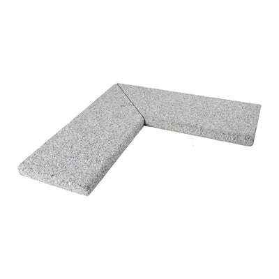 Pool Coping Corner Bergama Granite Grey 500/500x200x30