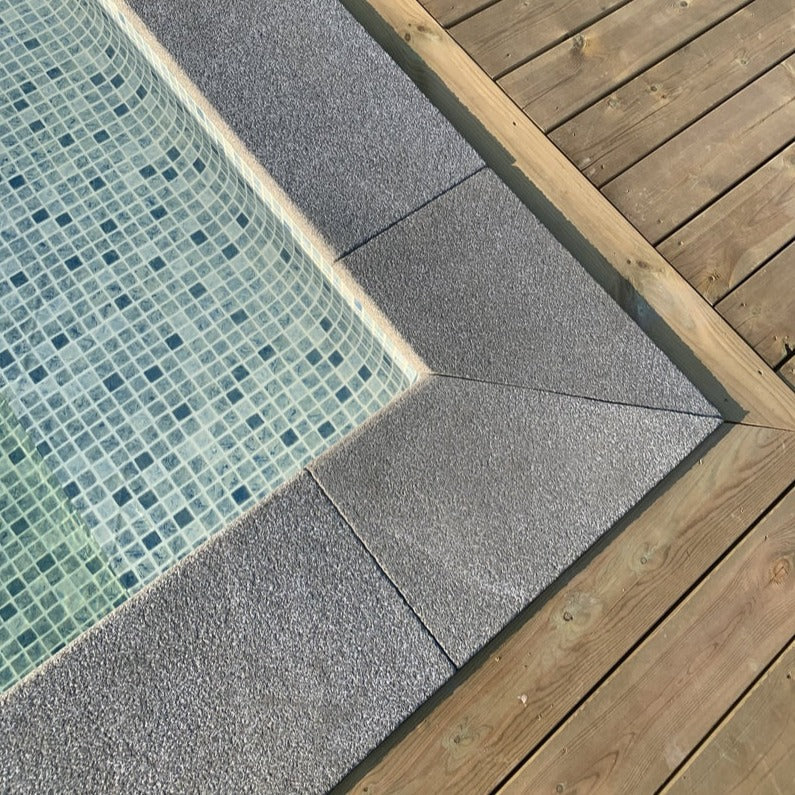 Pool Coping Corner Bergama Granite Graphite Grey 500/500x300x30