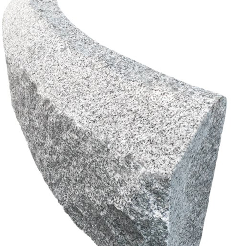 Curb Stone RF4 Granite Bergama Grey Radius 0,5-12,0 500-1100x300x100
